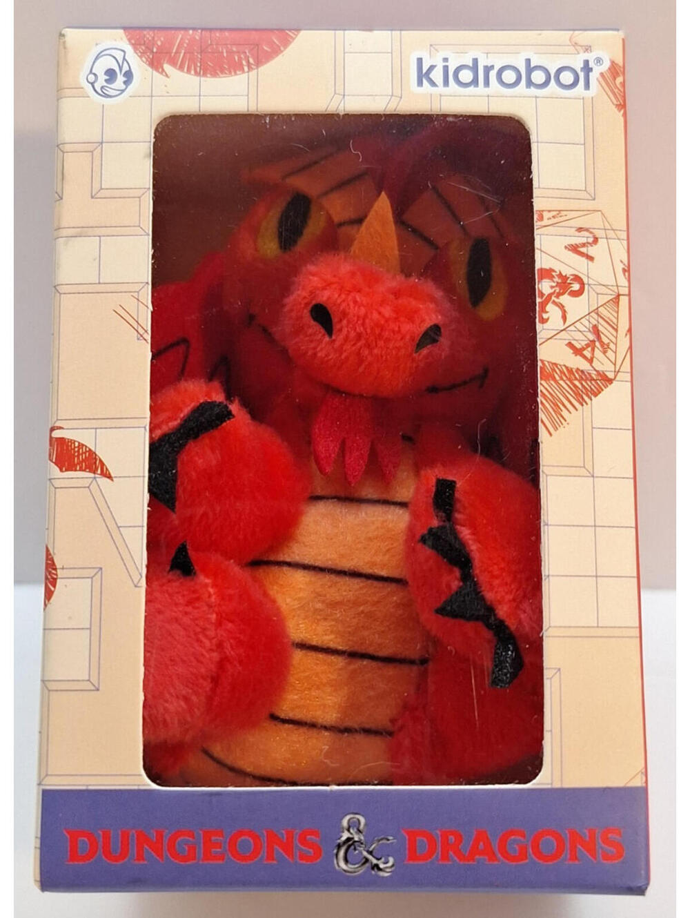 Kidrobot Dungeons and Dragons Red Dragon Plush Charm